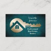 Velvet Aqua Gold Key Real Estate Visitekaartje (Voorkant)