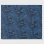 Velvet blue roos cadeaupapier (Vlak)