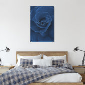 Velvet blue roos canvas afdruk (Insitu (Slaapkamer))