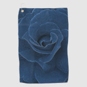 Velvet blue roos golfhanddoek (Voorkant)