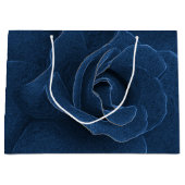 Velvet blue roos groot cadeauzakje (Voorkant)