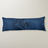 Velvet blue roos lichaamskussen (Achterkant)