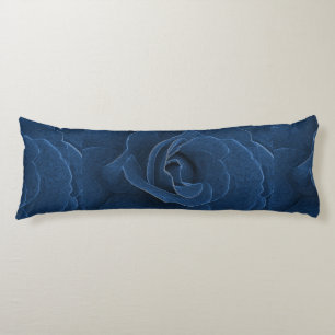 Velvet blue roos lichaamskussen