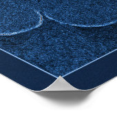 Velvet blue roos poster (Hoek)