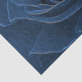 Velvet blue roos tissuepapier (Detail)