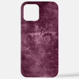 velvet burgundy floral iPhone 12 pro max hoesje