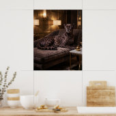 Velvet Cheetah Lounge Poster (Keuken)