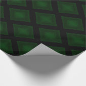 Velvet Diamonds (groen) Cadeaupapier (Hoek)
