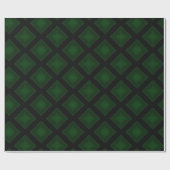 Velvet Diamonds (groen) Cadeaupapier (Vlak)