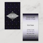 Velvet en staal visitekaartje (Voorkant / Achterkant)