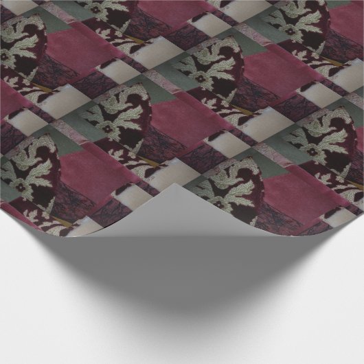 Velvet Fabric-ontwerp Cadeaupapier (Hoek)