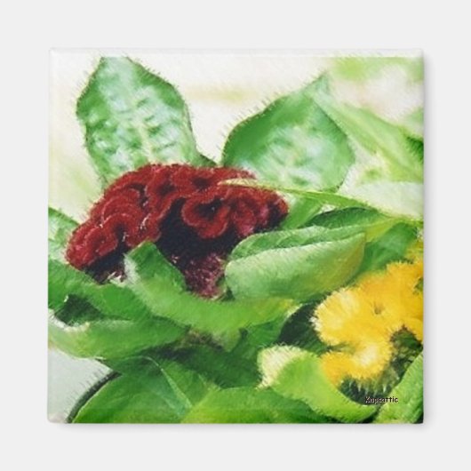 Velvet Floral Magneet (Voorkant)