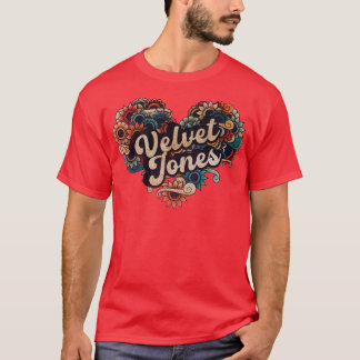 Velvet Jones VIGNETTE  KLEUR T-shirt