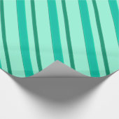 Velvet-linten, turquoise en aqua cadeaupapier (Hoek)