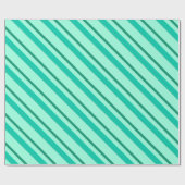 Velvet-linten, turquoise en aqua cadeaupapier (Vlak)