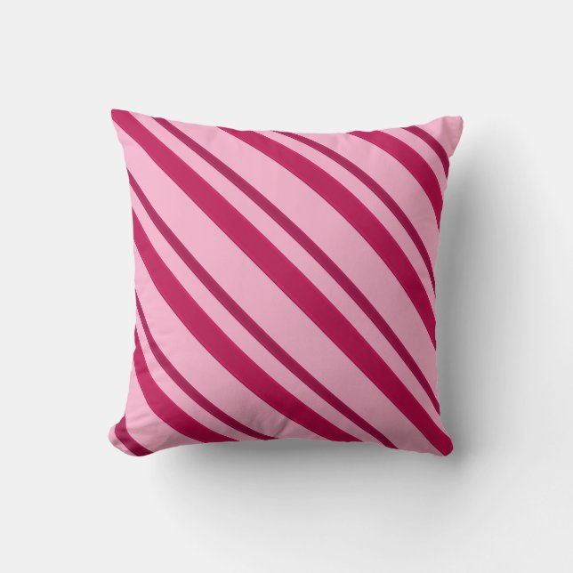 Velvet lintstroken, fuchsie en bleek roze kussen (Voorkant)