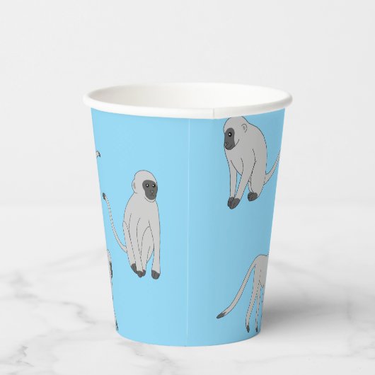 Velvet Monkeys Papieren Bekers (Rechts)