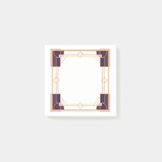 Velvet Night Geometry Art Deco Post-it® Notes (Voorkant)