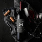 Velvet Onxy Grunge | Deep Vampy Jet Black Custom Wijn Etiket