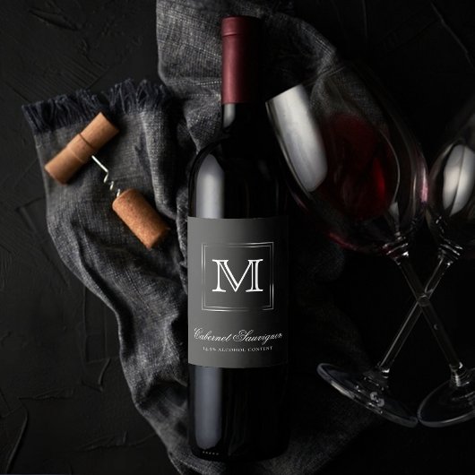 Velvet Onxy Grunge | Deep Vampy Jet Black Custom Wijn Etiket