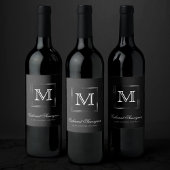 Velvet Onxy Grunge | Deep Vampy Jet Black Custom Wijn Etiket