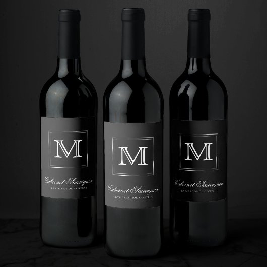 Velvet Onxy Grunge | Deep Vampy Jet Black Custom Wijn Etiket