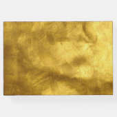 Velvet Paars Violet Grape Gold Floral Weddenschap Gastenboek (Achterkant)