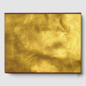 Velvet Paars Violet Grape Gold Floral Weddenschap  Gastenboek (Achterkant)