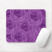 Velvet Paarse Rozen Mousepad Muismat (Met muis)