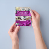 Velvet Paarse zojuist genoteerde makelaar Flyer (Hand)