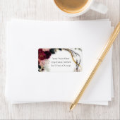 Velvet Plum Garden Floral Greenery Wedding  Etiket (Insitu)