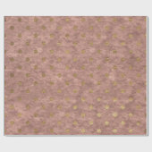 Velvet Polka Tiny Golden Stippen Blush Pastel Roze Cadeaupapier (Vlak)