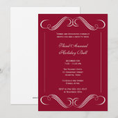 Velvet red symfonie bloeit in het bedrijfsleven kaart (Voorkant / Achterkant)