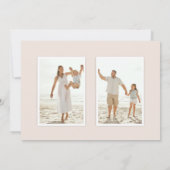 Velvet Ribbon geaccentueerd Kerstfoto ontwerp Kaart (Achterkant)