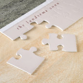 Velvet Ribbon geaccentueerd Kerstfoto ontwerp Legpuzzel (Zijkant)