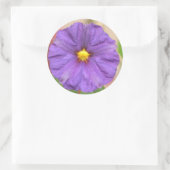 Velvet Robe Flower Ronde Sticker (Tas)