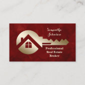 Velvet Scarlet Gold Key Real Estate Visitekaartje (Voorkant)