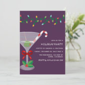 Velvet Spruce Christmas Holiday Cocktail Party Kaart (Staand voorkant)