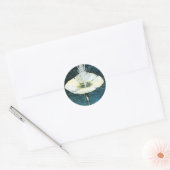 Velveteen Konijnenfee bloem ronde sticker (Envelop)
