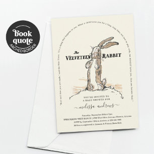 Velveteen Rabbit Baby shower Invitation Kaart