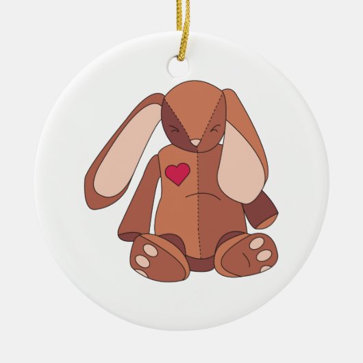 Velveteen Rabbit Keramisch Ornament (Voorkant)