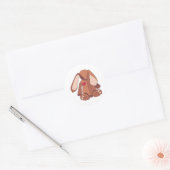 Velveteen Rabbit Ronde Sticker (Envelop)