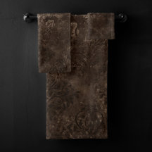 Velvety Bronze Damask | Bruine barokgrunge