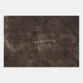 Velvety Bronze Damask | Bruine barokgrunge Inpakpapier Vel (Voorkant 2)