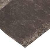 Velvety Bronze Damask | Bruine barokgrunge Korte Tafelloper (Hoek)