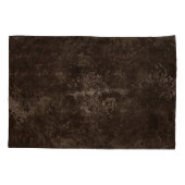 Velvety Bronze Damask | Bruine barokgrunge Kussensloop (Achterkant)