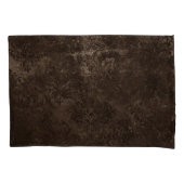 Velvety Bronze Damask | Bruine barokgrunge Kussensloop (Voorkant)