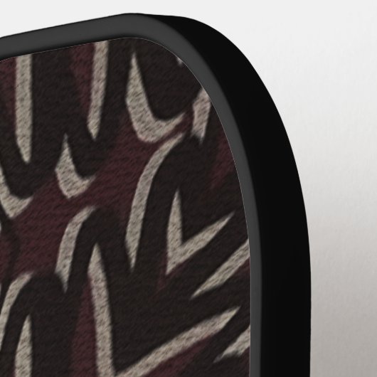 Velvety Crimson Mandala Pickleball Paddle (Links Detail)