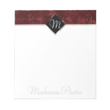 Velvety Henna Damask | Crimson Red Grunge Baroque