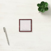 Velvety Henna Damask | Crimson Red Grunge Baroque Post-it® Notes (Kantoor)